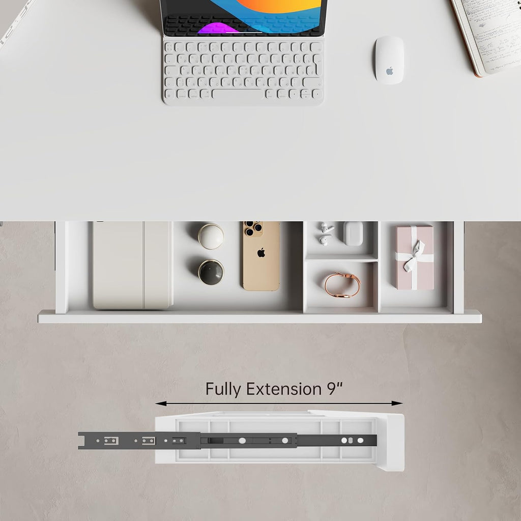 Under Desk Drawer, Hidden Slide-Out Storage Organizer for Home Office Desk