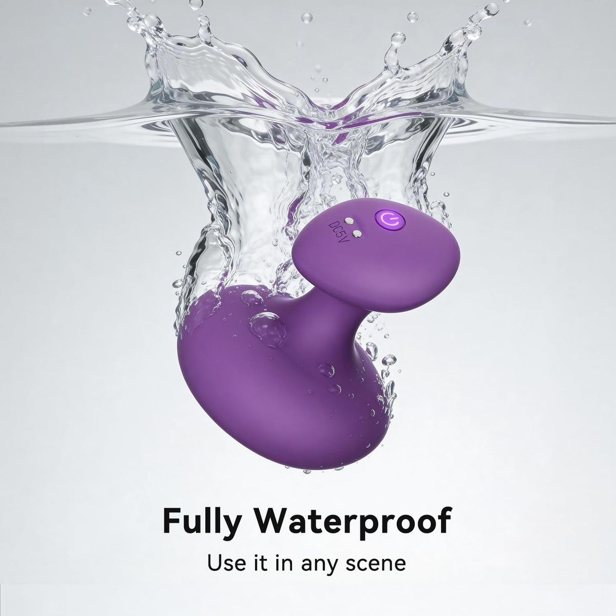 Handheld Massage Ball, Portable Mini Body Massager, Multifunctional Rechargeable Relaxation Massage Tool (Violet)