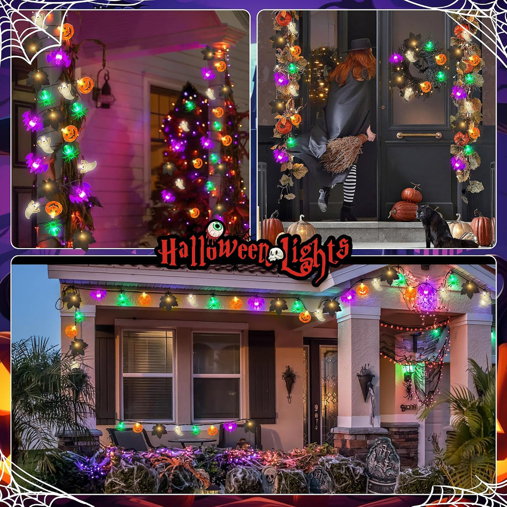 Solar Halloween String Lights Outdoor