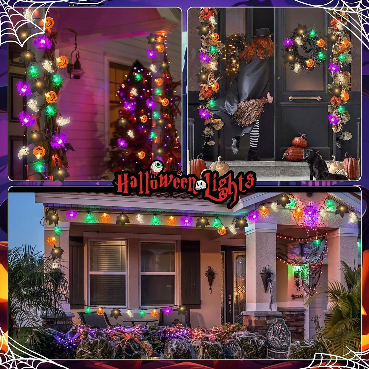 Solar Halloween String Lights Outdoor