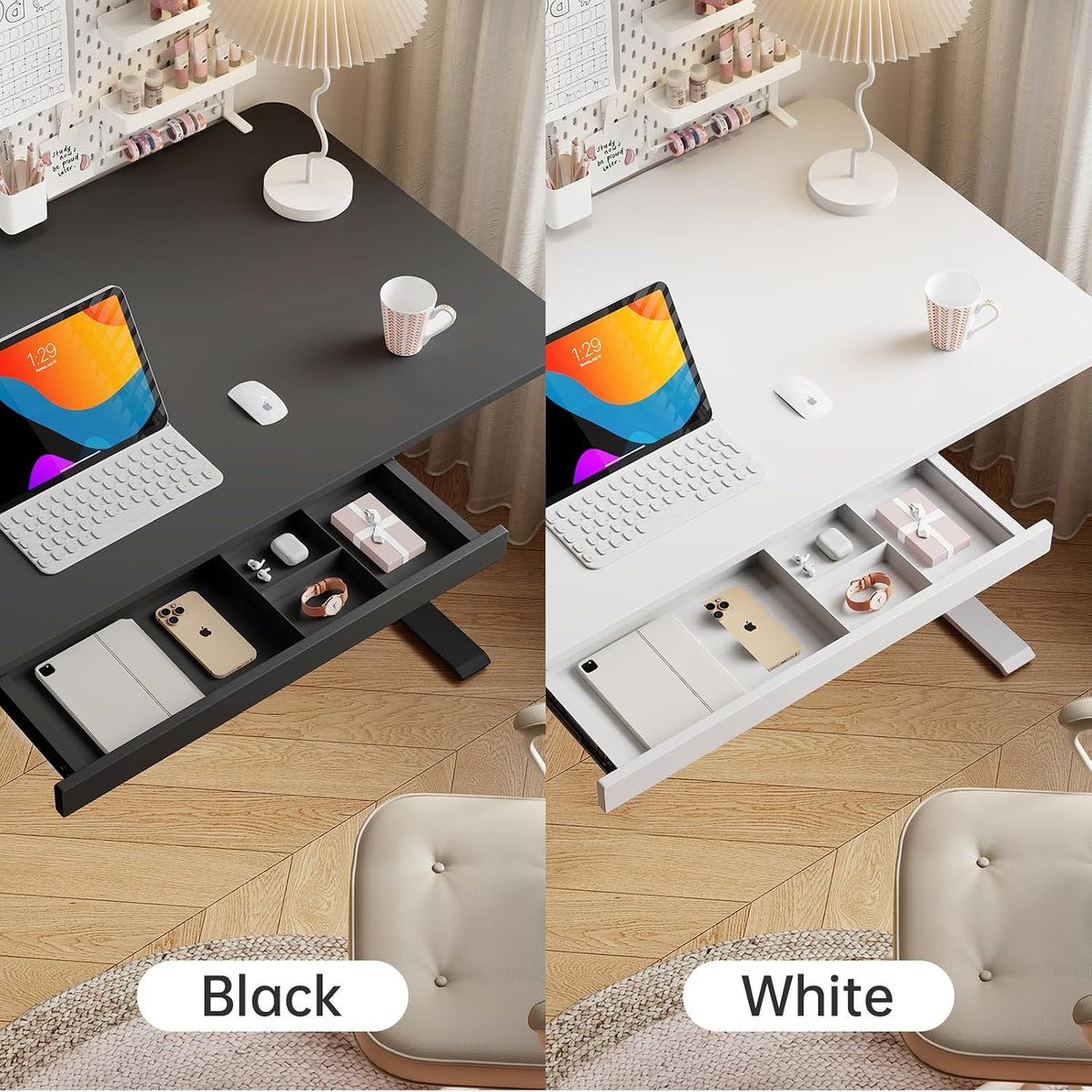 Under Desk Drawer, Hidden Slide-Out Storage Organizer for Home Office Desk
