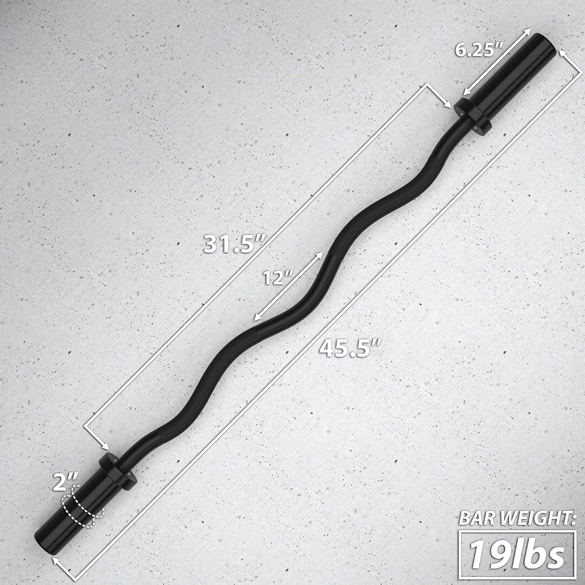 Synergee EZ Curl Olympic Bar