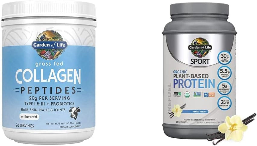 Grass Fed Collagen Peptides Powder Organic Vegan Sport Protein Powder