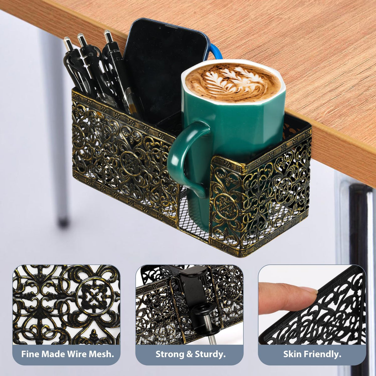 Aurynns Clip-On Desk Organizer