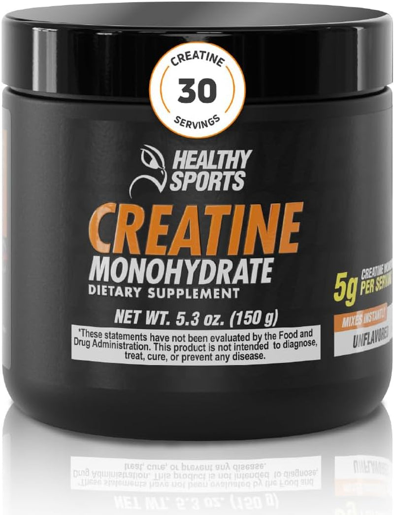 Creatine Monohydrate Powder 5G 30 Servings Unflavored 150G