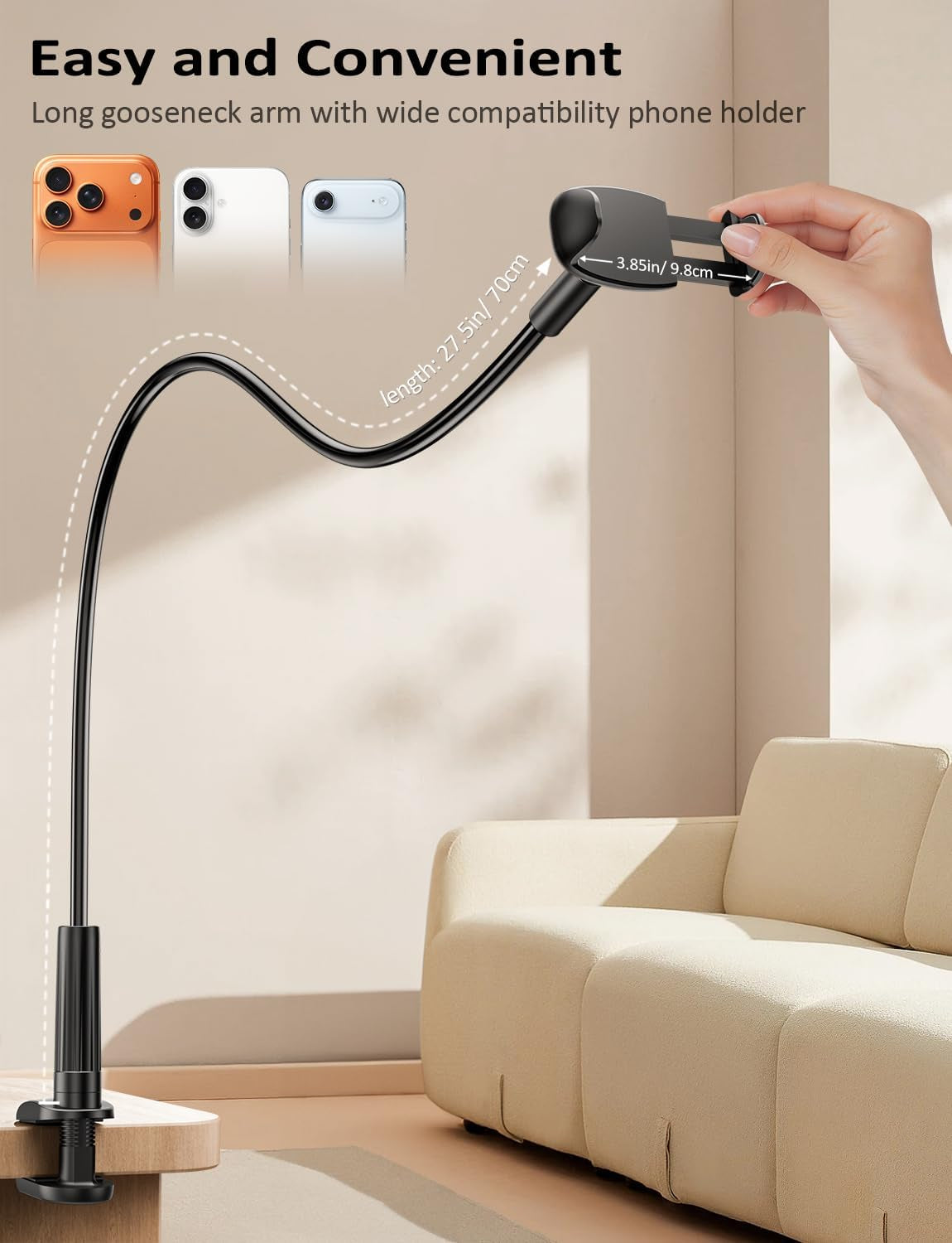 Gooseneck Phone Holder Stand