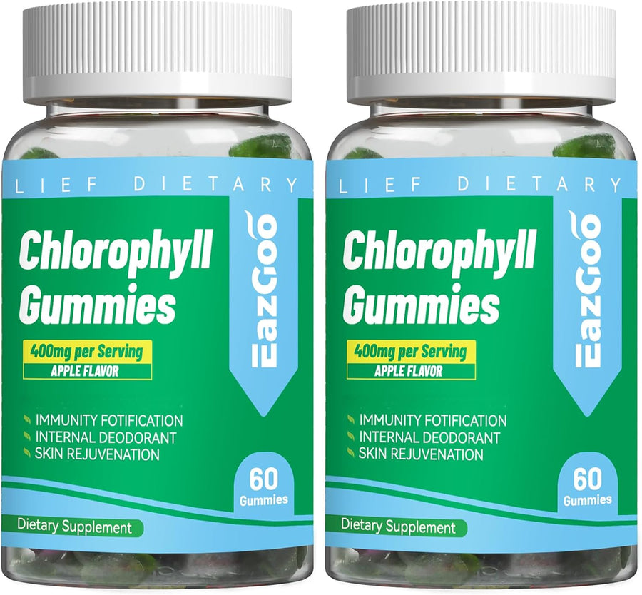 2 Pack Chlorophyll Gummies for Body Odor Deodorant*