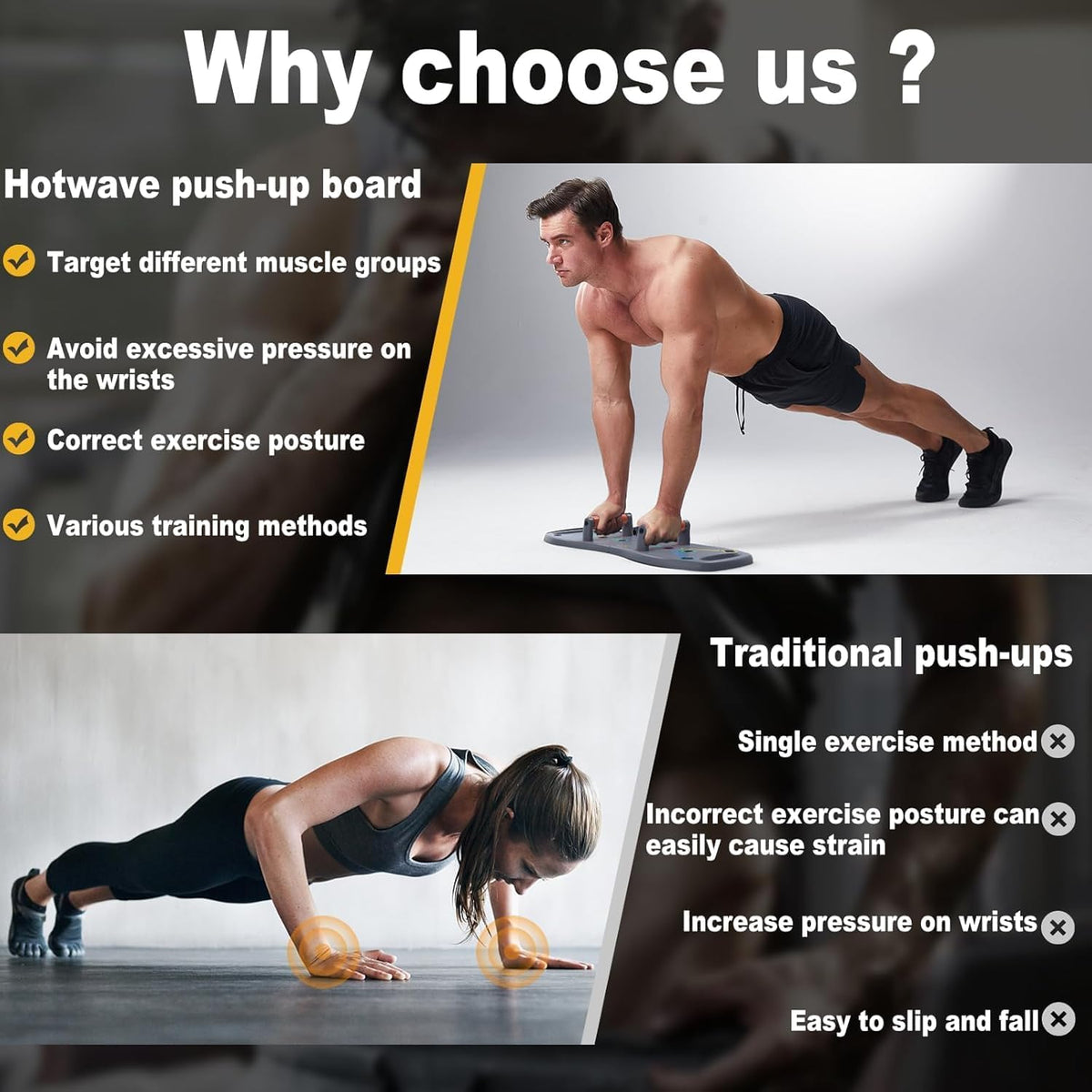 HOTWAVE Push Up Board