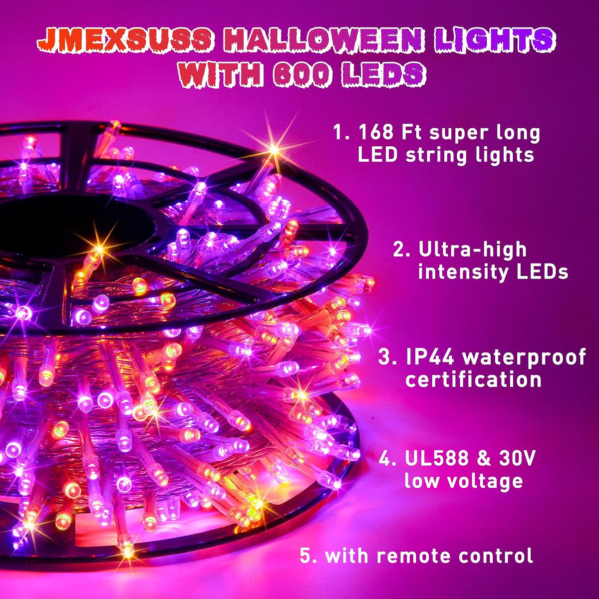 600 LED Halloween String Lights