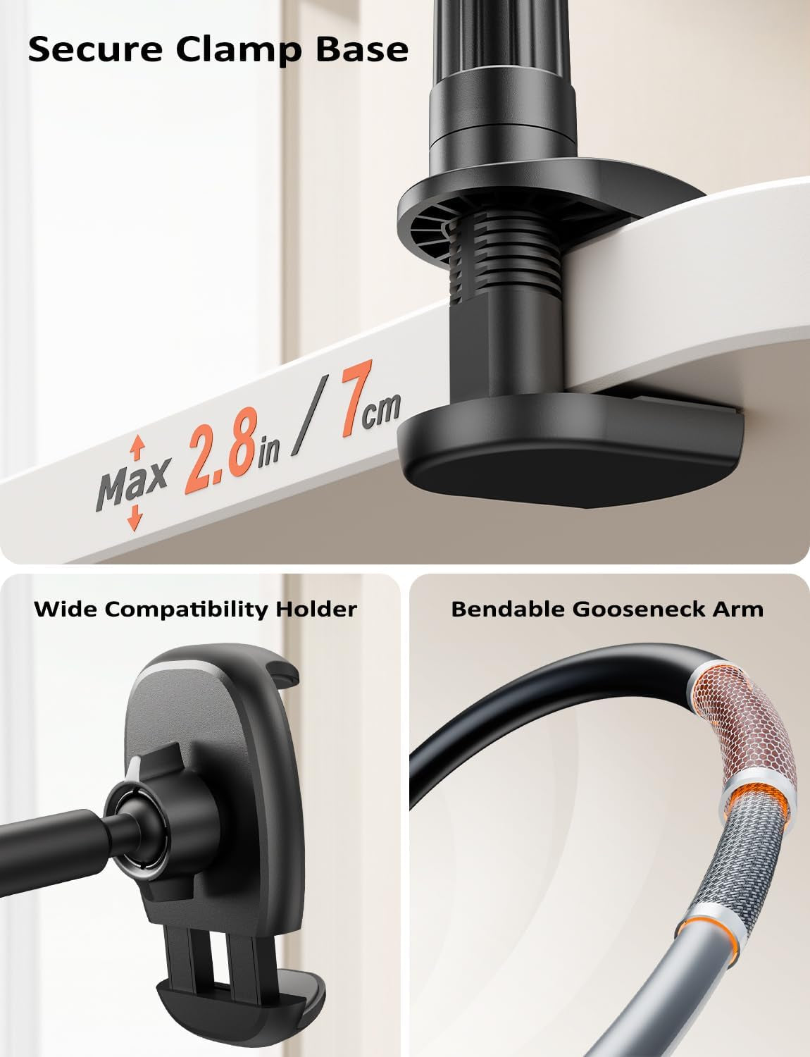 Gooseneck Phone Holder Stand