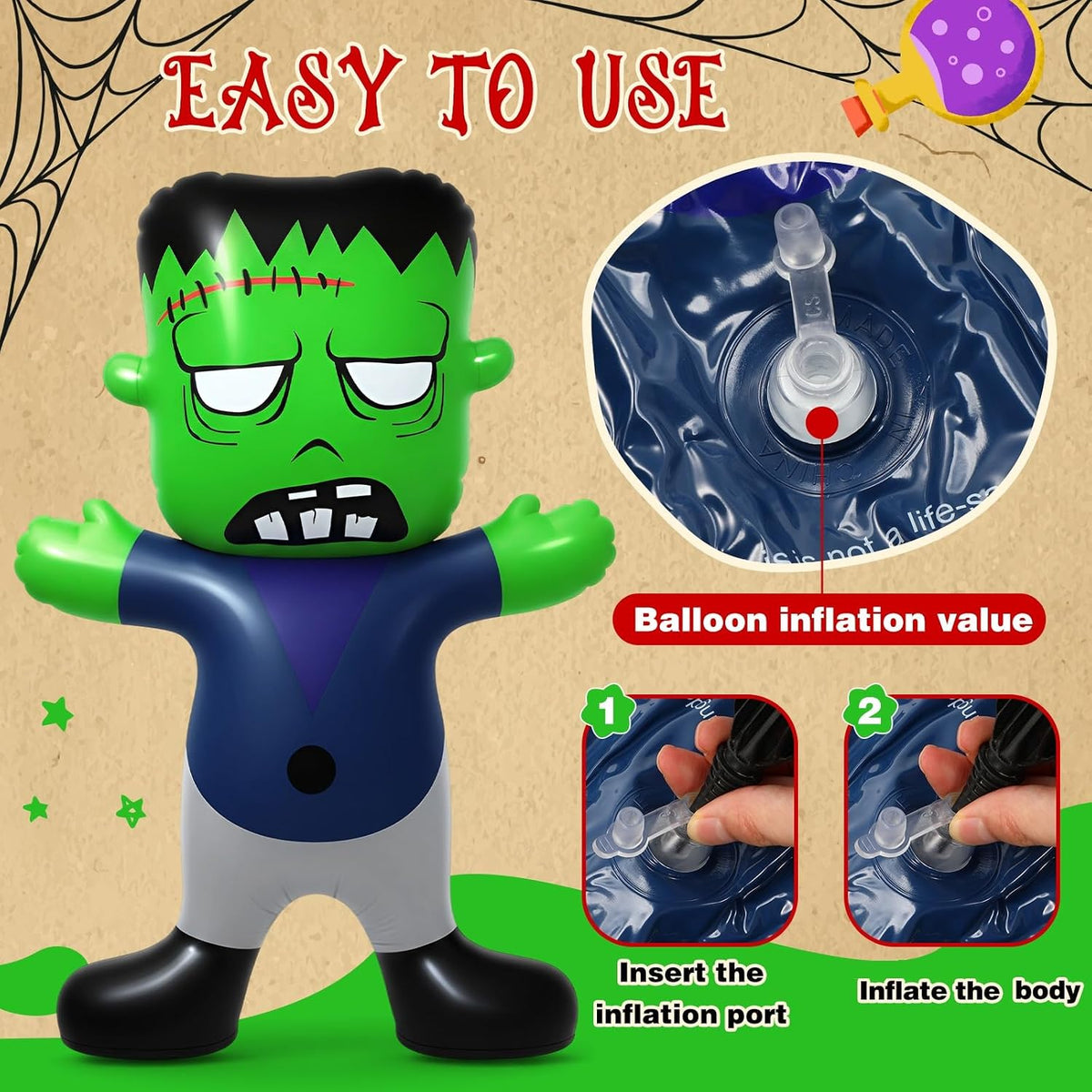 Halloween Inflatable Green Decoration