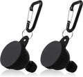 2 Pcs Protein Powder Container, Portable Protein Powder Travel Container, Protein Powder Funnel, Water Bottle Funnels for Powder Mixes, Pre Workout/Gym Supplement Funnel Keychain (50Ml)