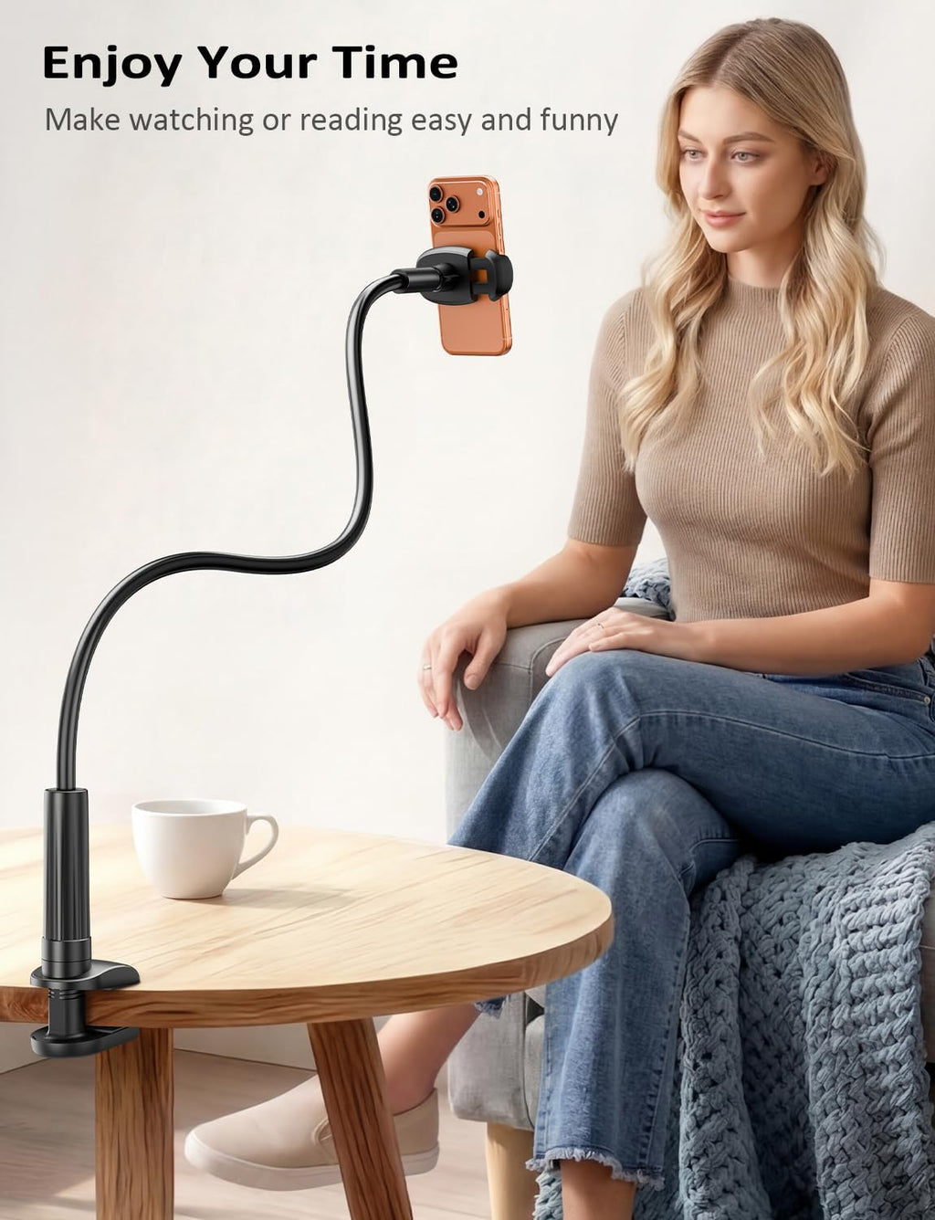 Gooseneck Phone Holder Stand
