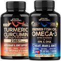 Turmeric Curcumin Capsules & Omega 3 Fish Oil Softgels