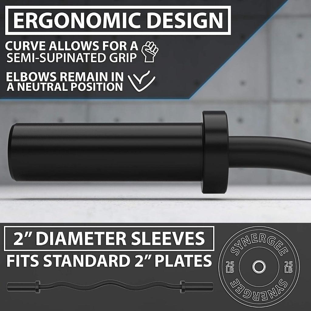 Synergee EZ Curl Olympic Bar