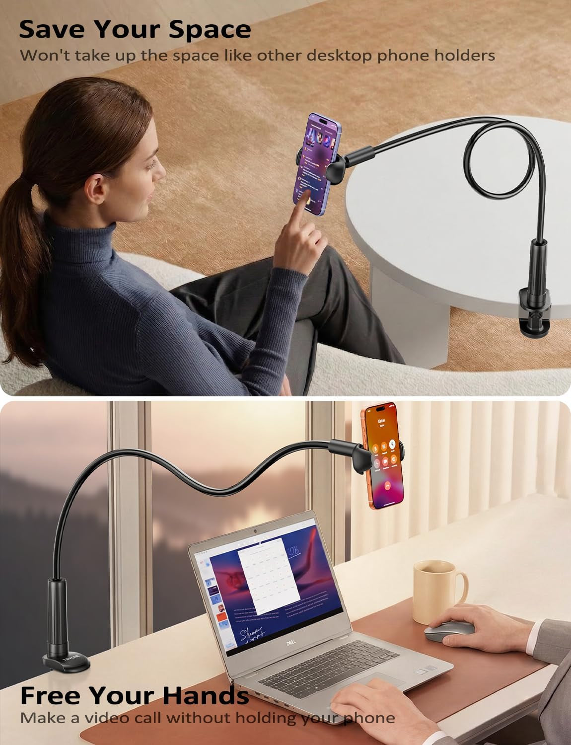 Gooseneck Phone Holder Stand