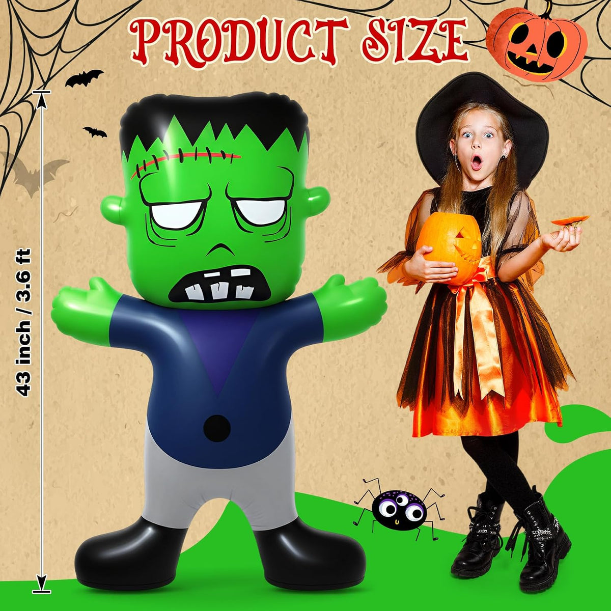 Halloween Inflatable Green Decoration